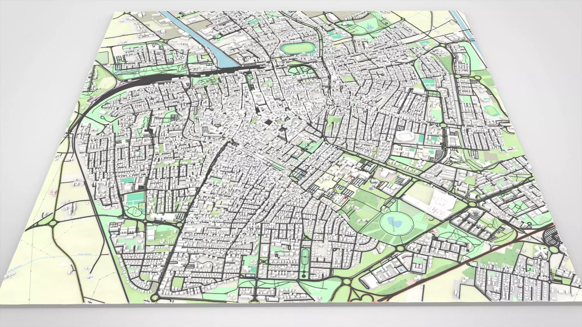 Cityscape Ravenna Italy 3D model_0