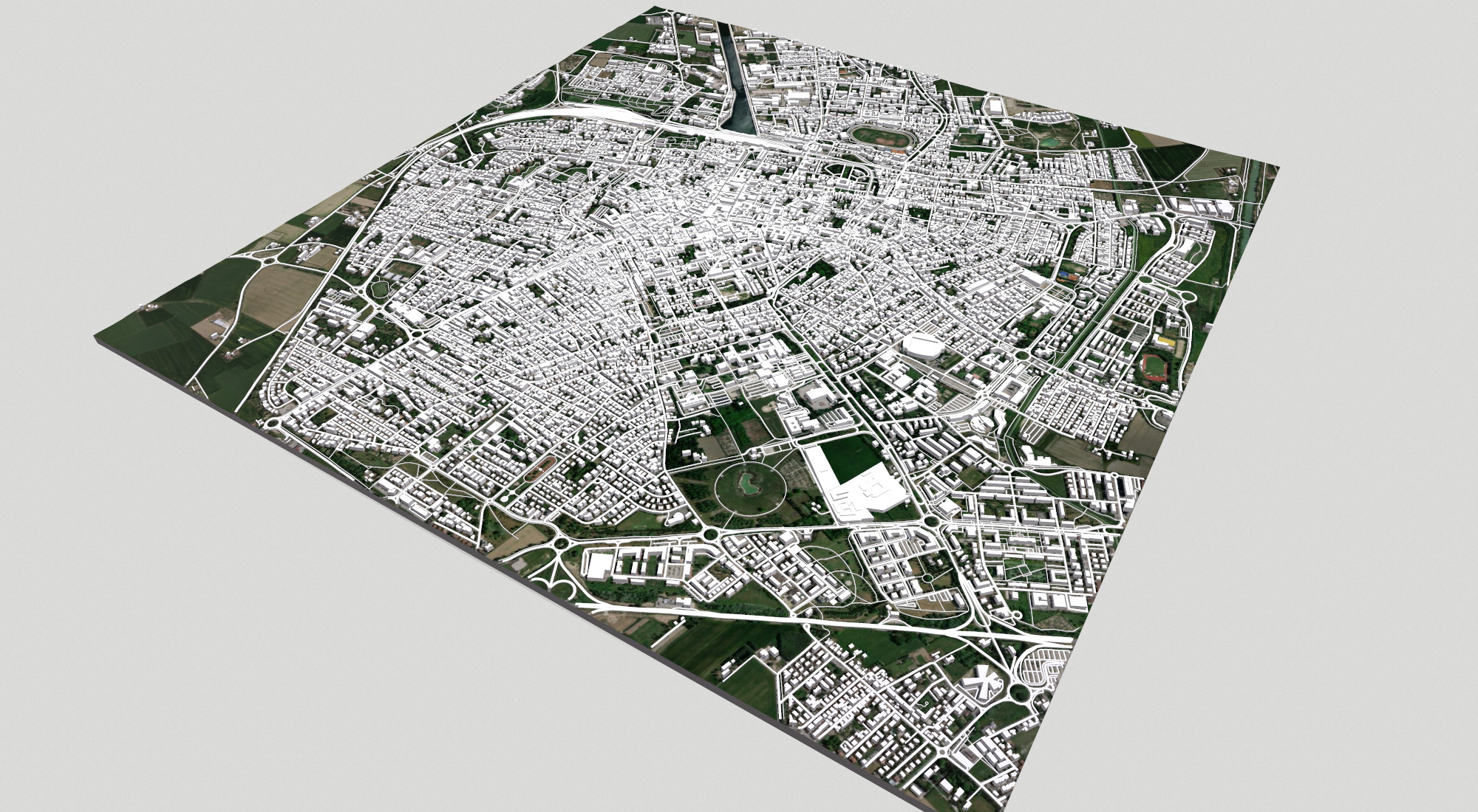 Cityscape Ravenna Italy 3D model_12