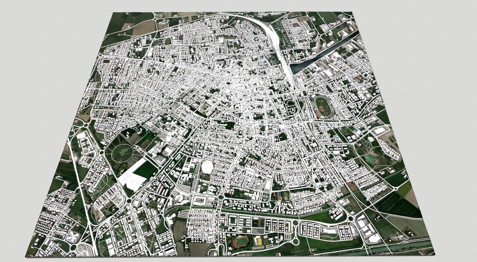 Cityscape Ravenna Italy 3D model_9