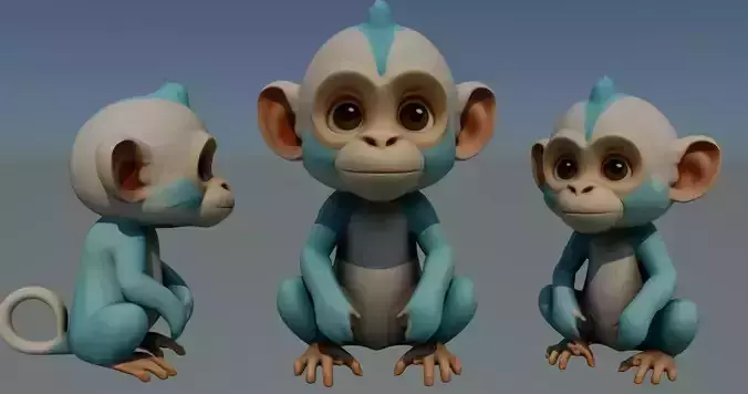 Monkey 3D Model
