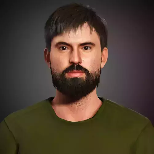 Tom Cullen Character Low-poly 3D model