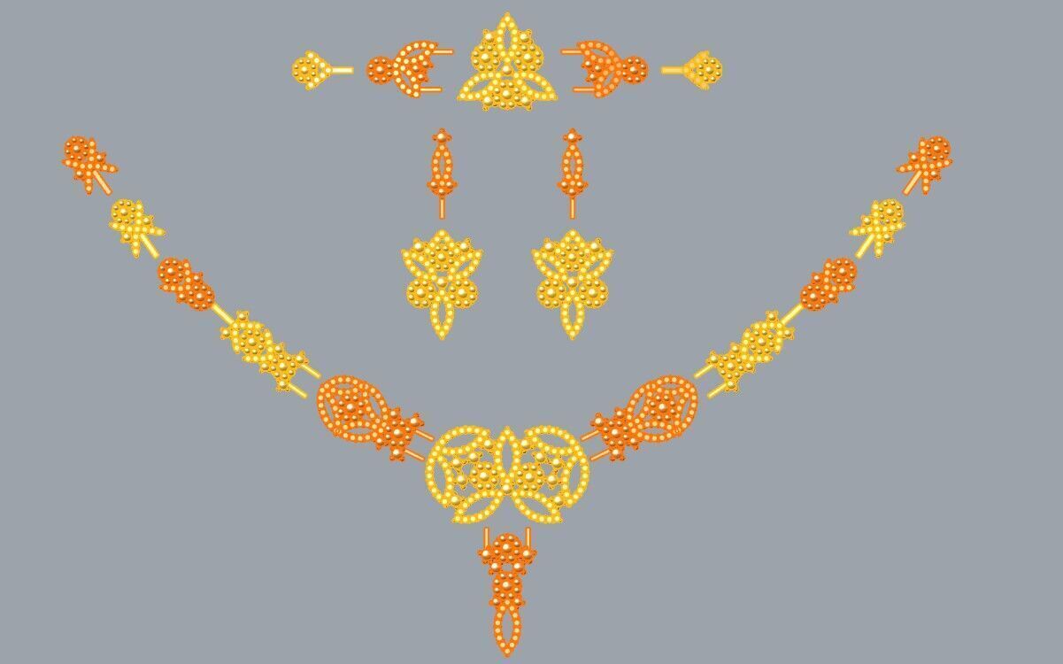 Gold Set 3D print model_4