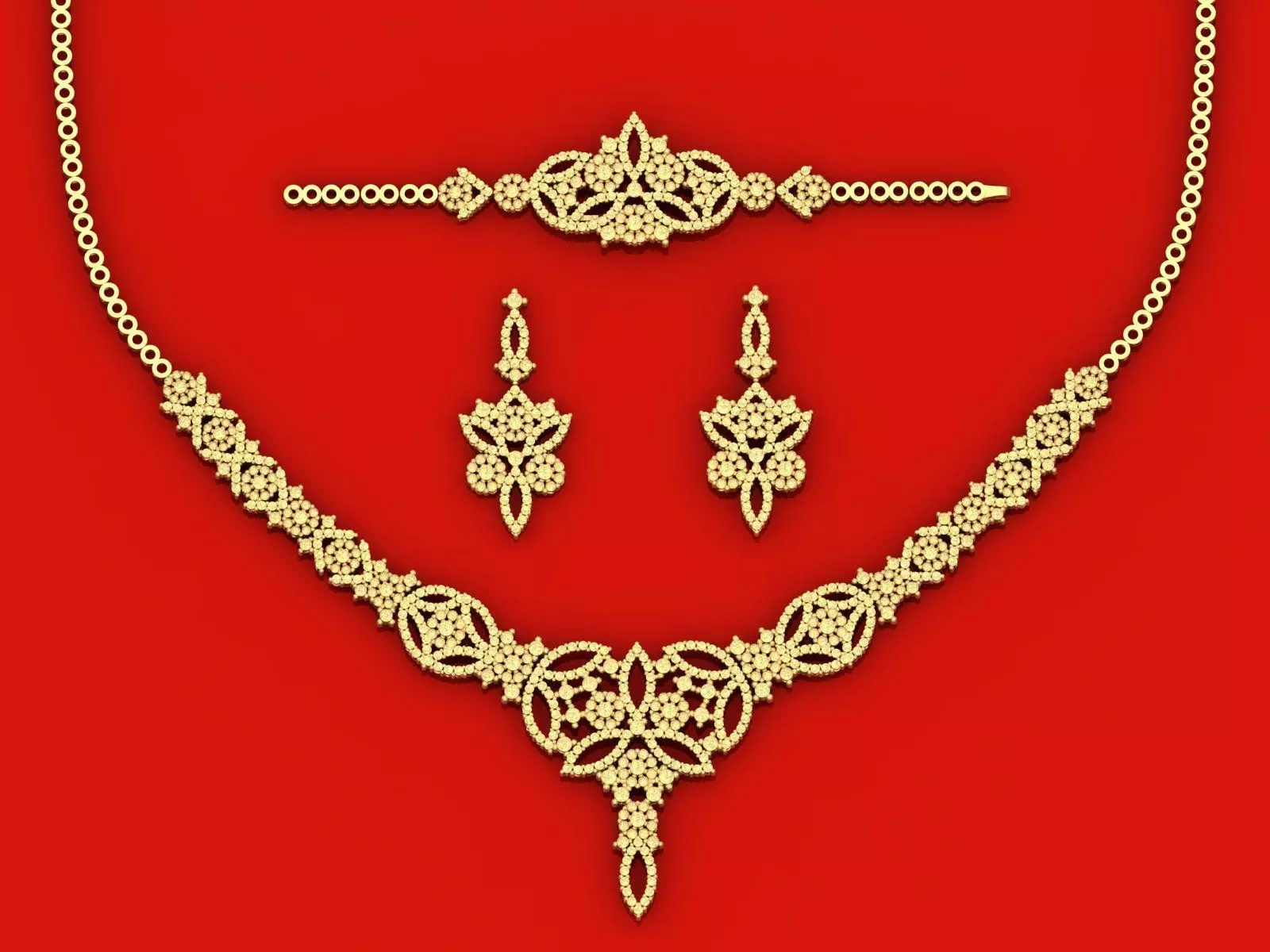 Gold Set 3D print model_0