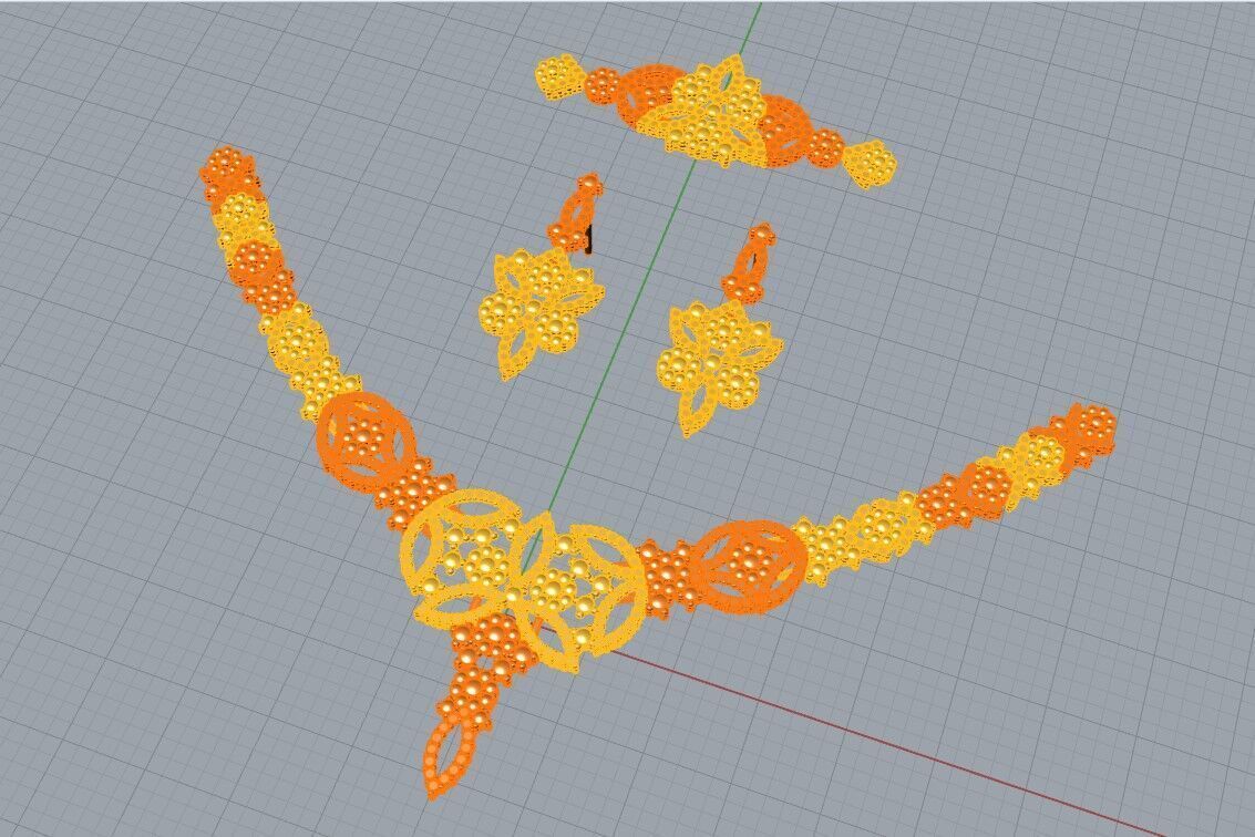 Gold Set 3D print model_3