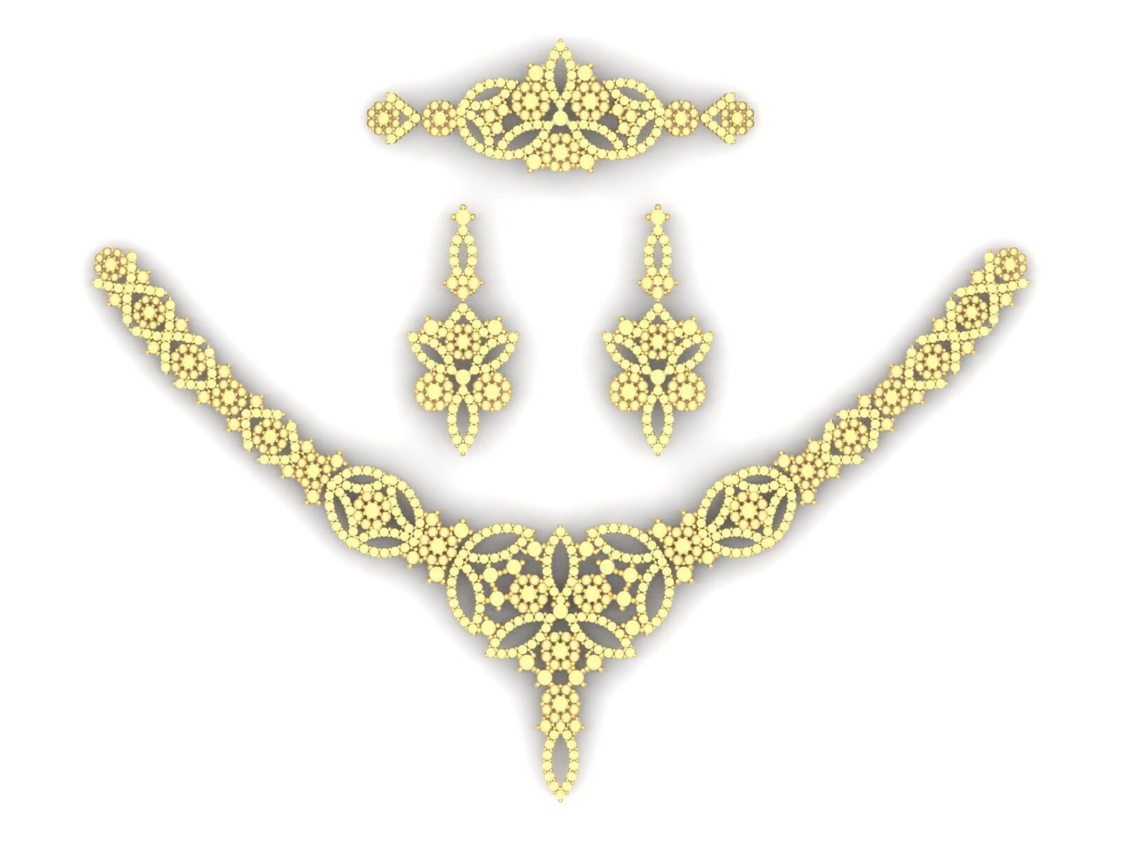 Gold Set 3D print model_1