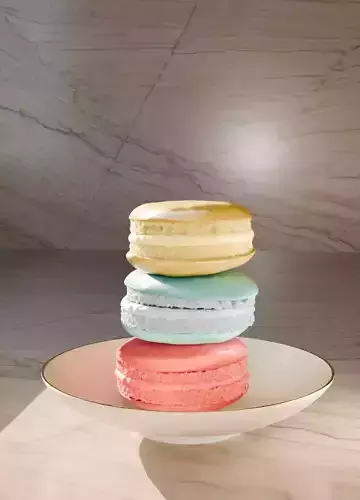 Sweet and Stunning Hyper-Realistic 3D Macaroon