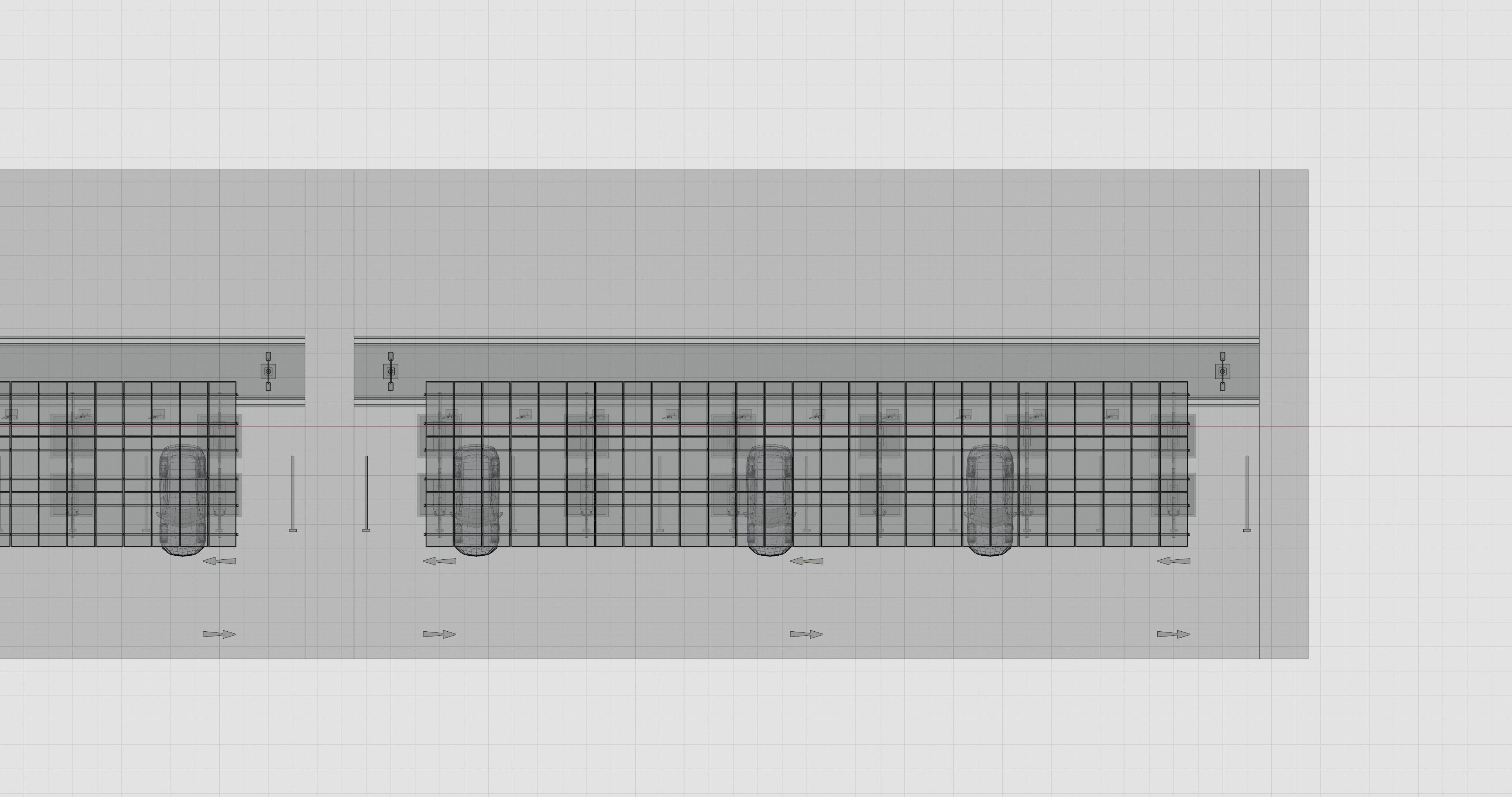 Low Poly Solar Carport Type-2 Pack Low-poly 3D model_23