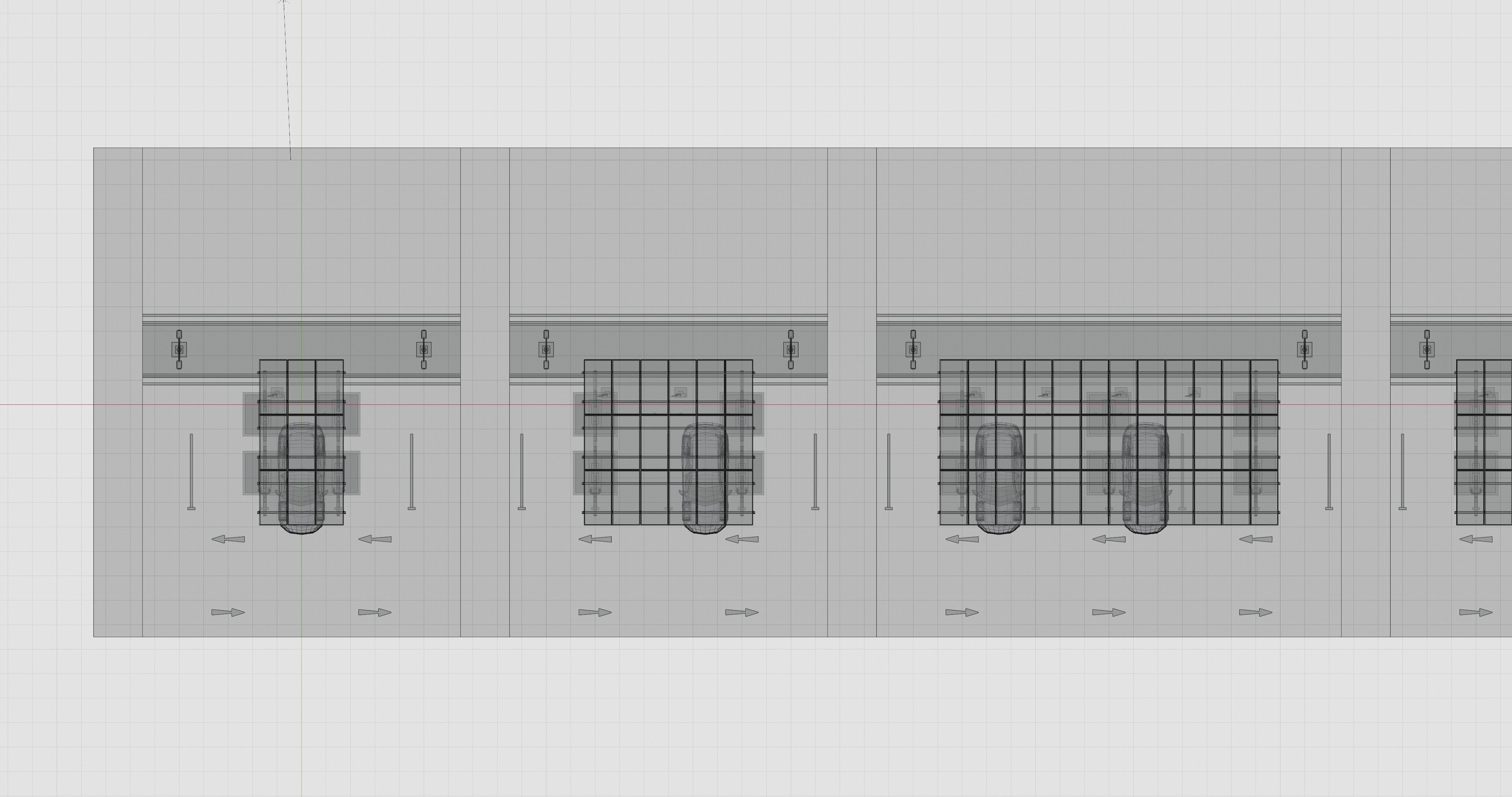 Low Poly Solar Carport Type-2 Pack Low-poly 3D model_21