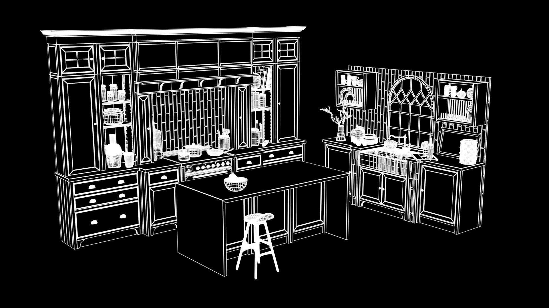 Dantone Kitchen First 3D model_11