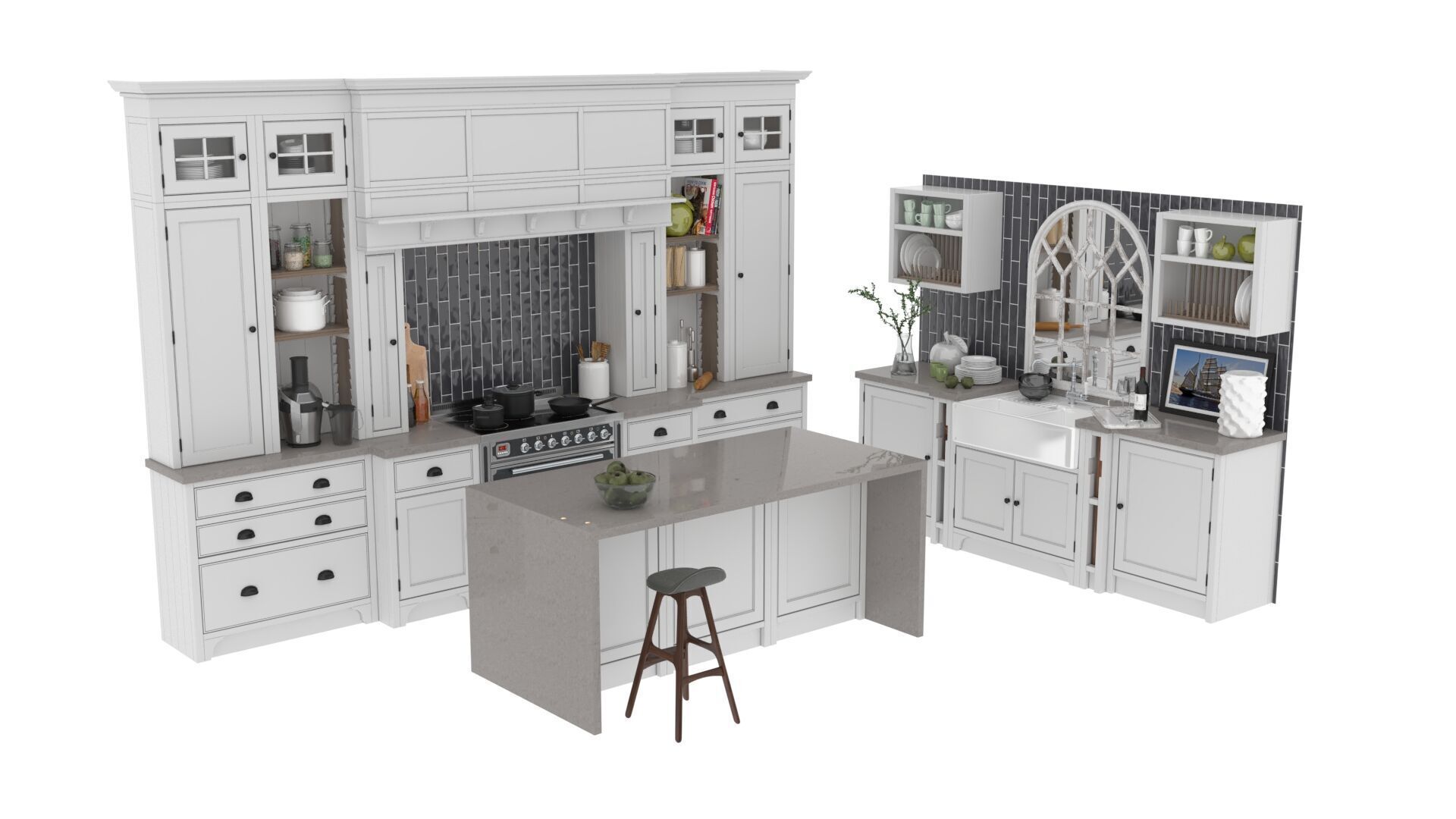 Dantone Kitchen First 3D model_1