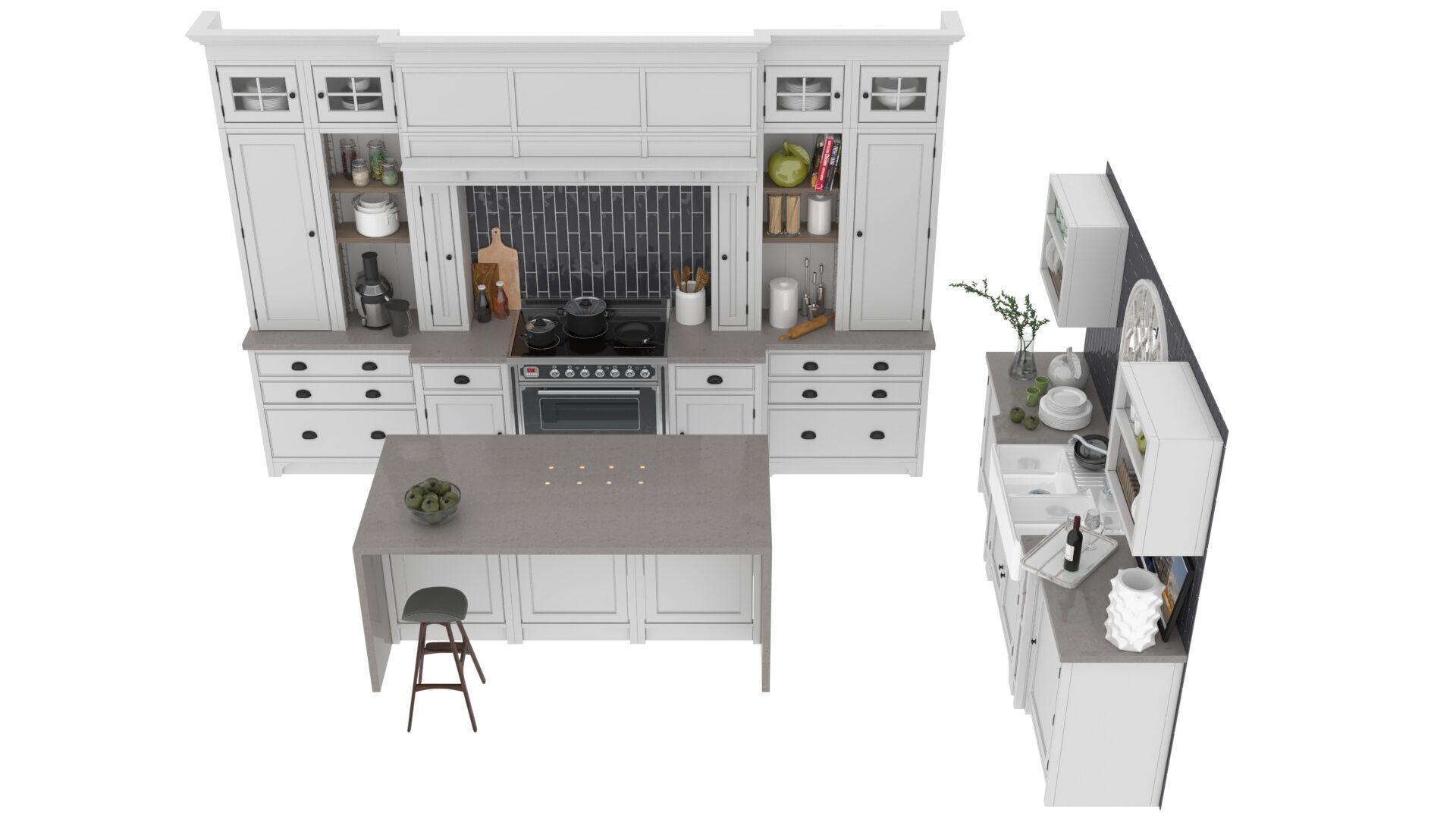 Dantone Kitchen First 3D model_2