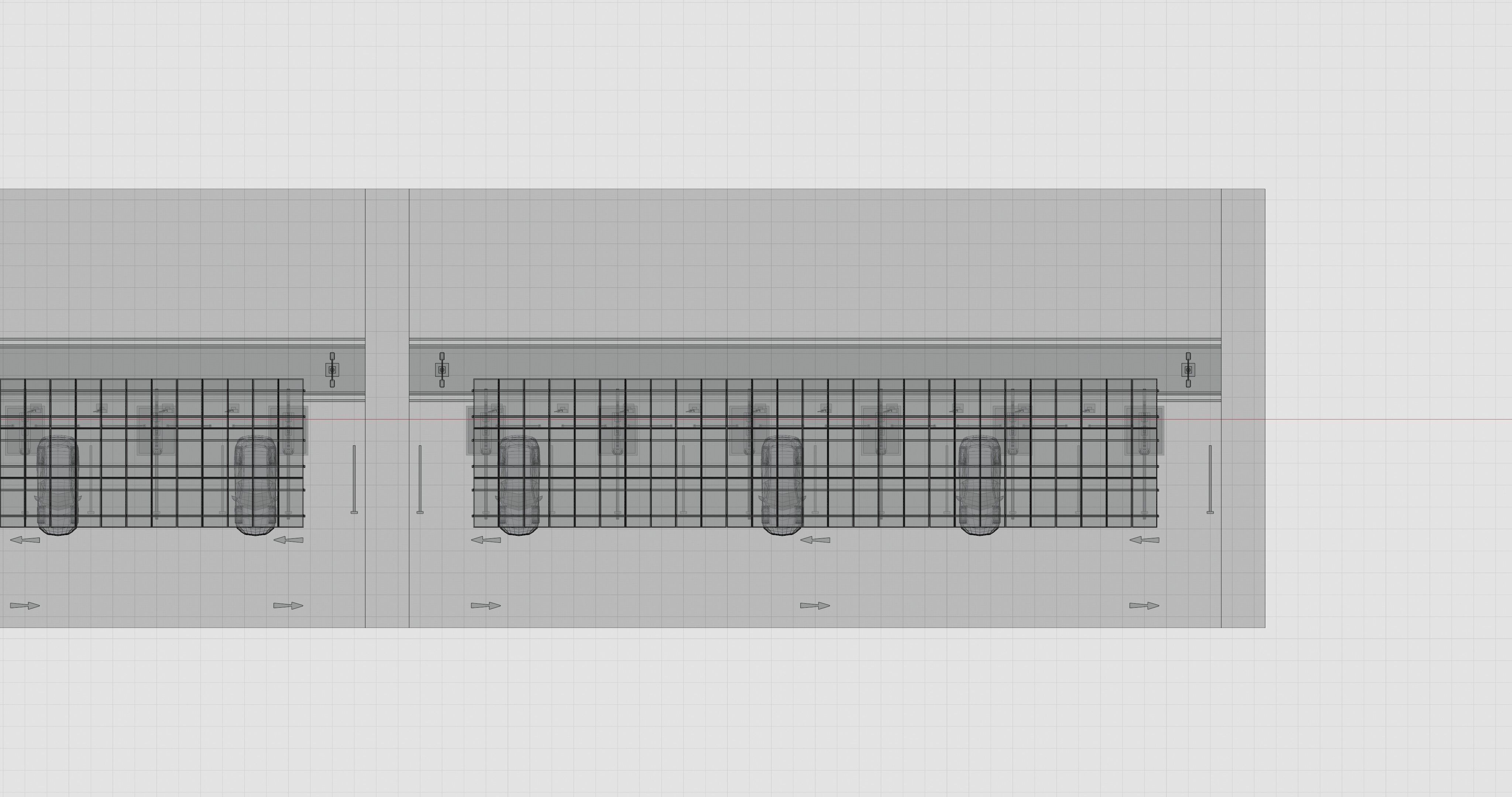 Low Poly Solar Carport Type-3 Pack Low-poly 3D model_22