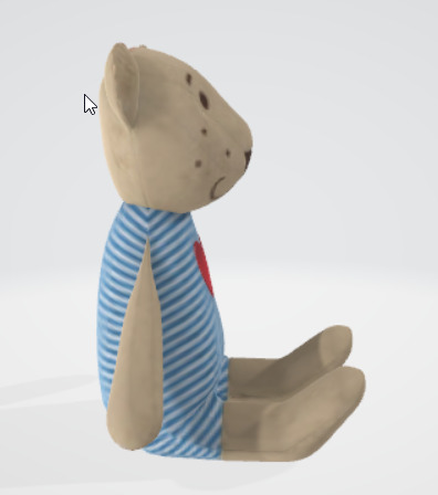 Adorable Teddy Bear 3D Asset with Detailed Fur 3D model_2