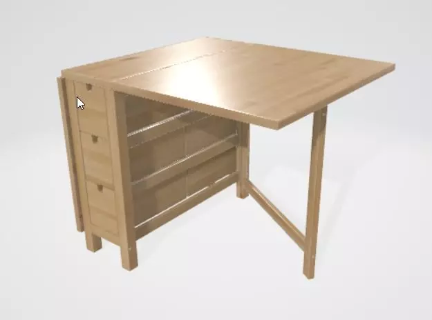 Office Cabinet 3D Model Modern Storage Unit 3D model_0