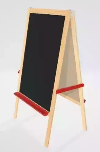 Warning Sign 3D Model Industrial Safety Asset