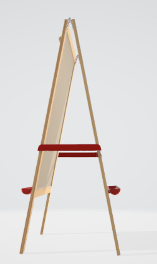 Warning Sign 3D Model Industrial Safety Asset 3D model_1