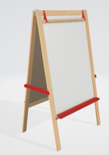 Warning Sign 3D Model Industrial Safety Asset 3D model_2