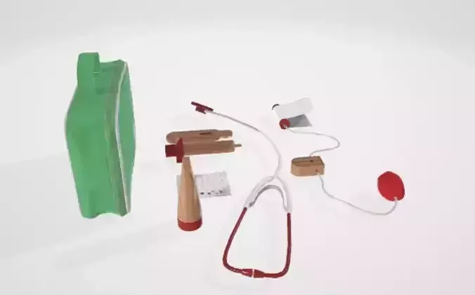 Realistic Medical Kit 3D Model with First Aid Supplies 3D model Realistic Medical Kit 3D Model with First Aid Supplies 3D model