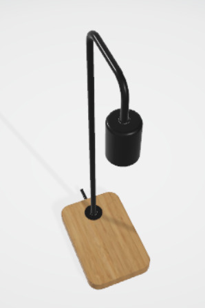 Realistic Office Desk Lamp 3D Model 3D model_1