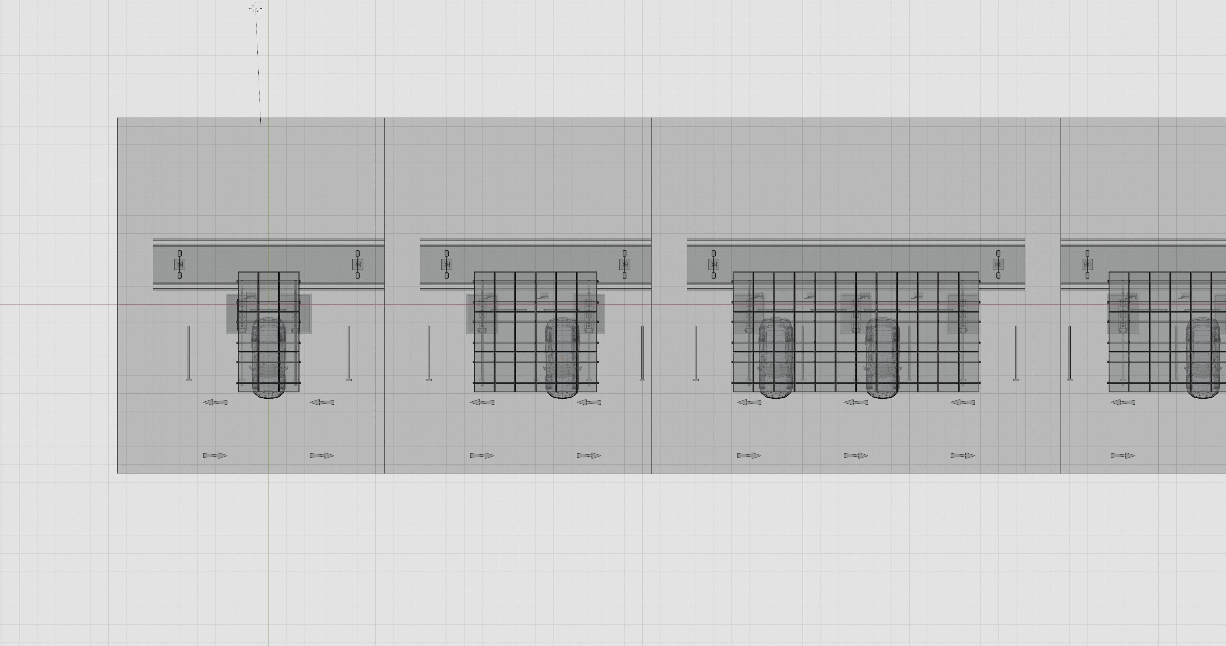 Low Poly Solar Carport Type-4 Pack Low-poly 3D model_21