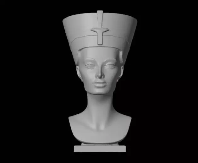 Nefertiti  3D print model_0
