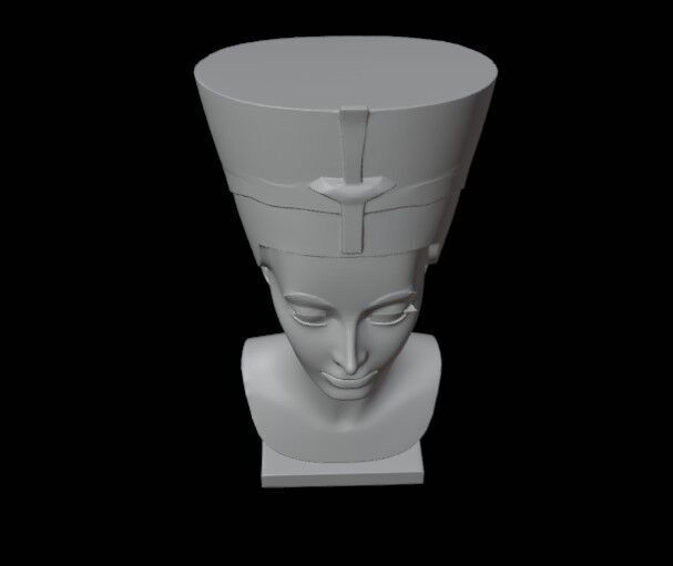 Nefertiti  3D print model_3