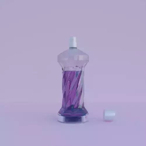 Elegant Purple Perfume Bottle Animation Product Visualization