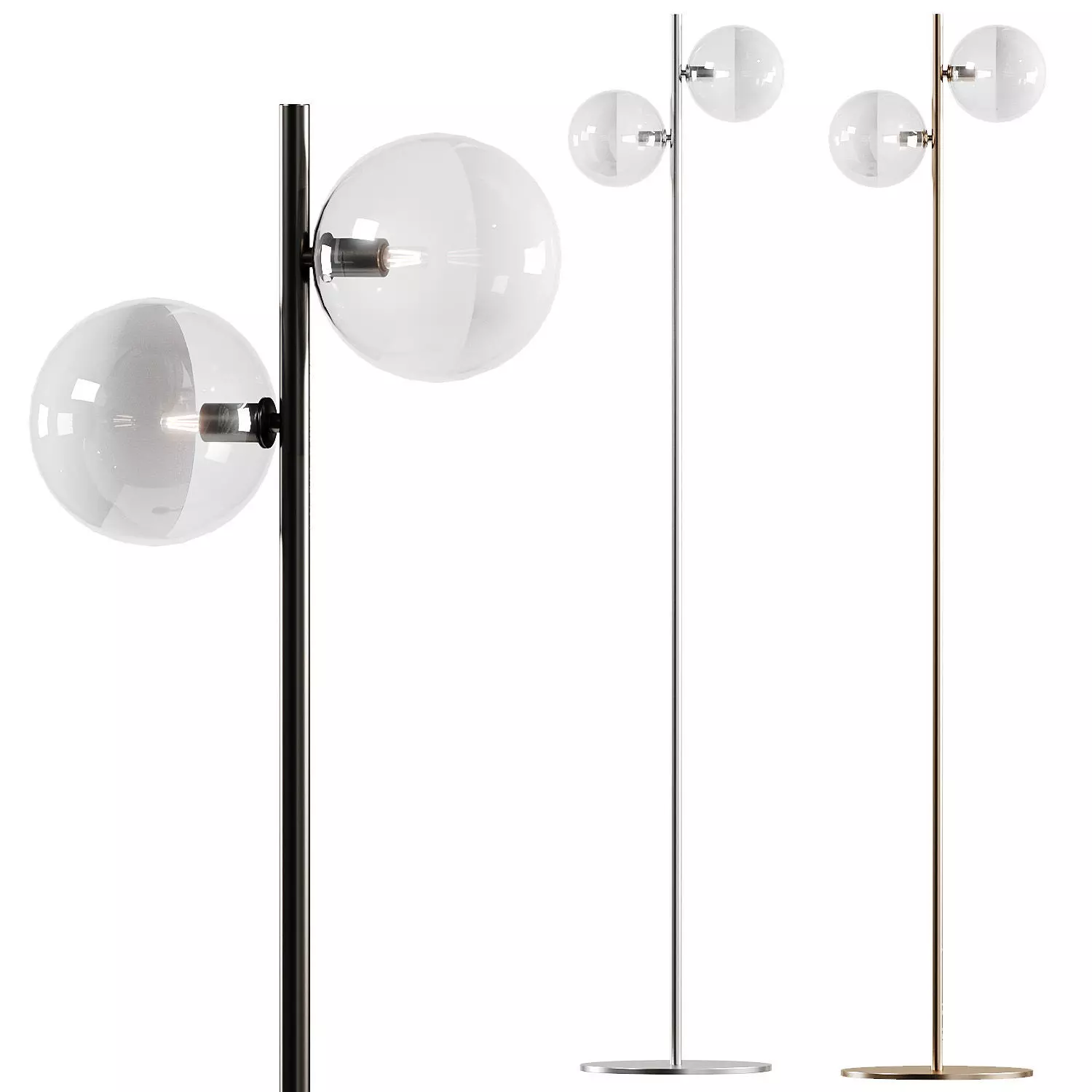 Il Fanale Molecola Floor Lamp 3D model_0