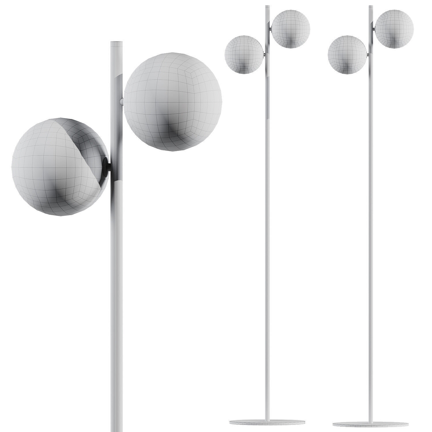 Il Fanale Molecola Floor Lamp 3D model_1