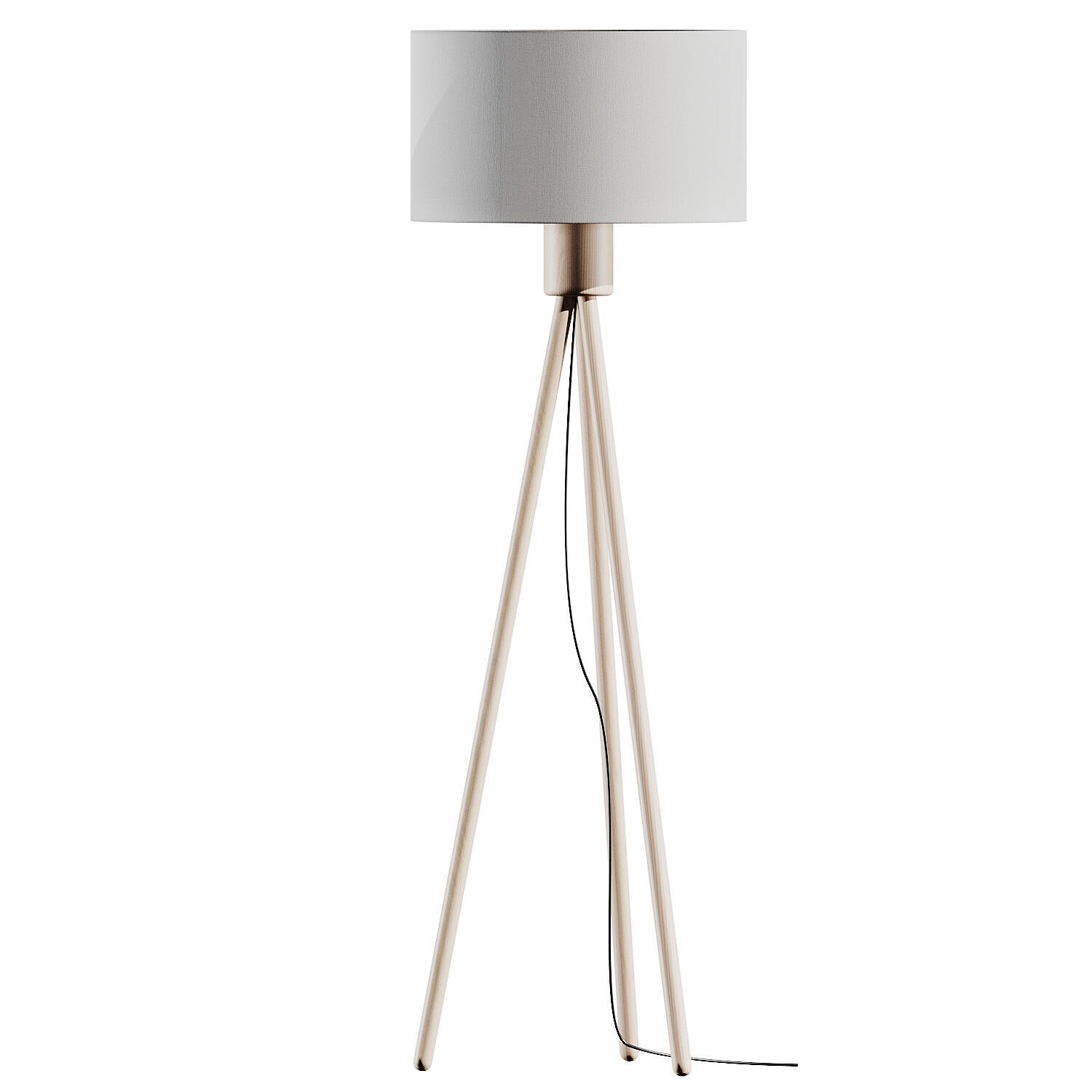 Zuiver Bamboo Fan Floor Lamp 3D model_1