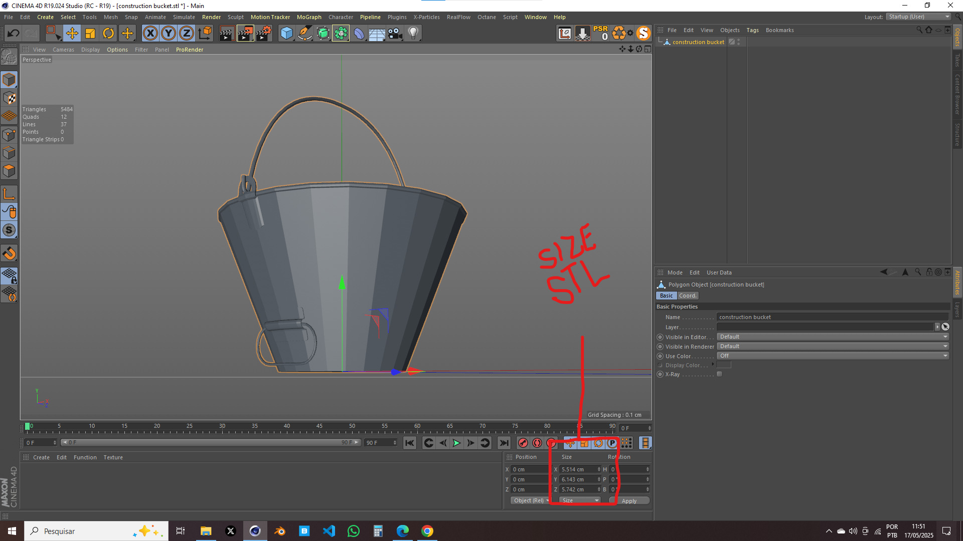 Construction Bucket  3D model_15