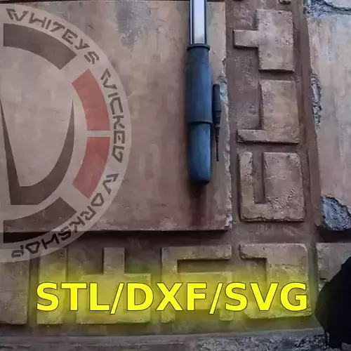 Galaxys Edge Lucas Letters Prop STL-DXF-SVG 3D print model