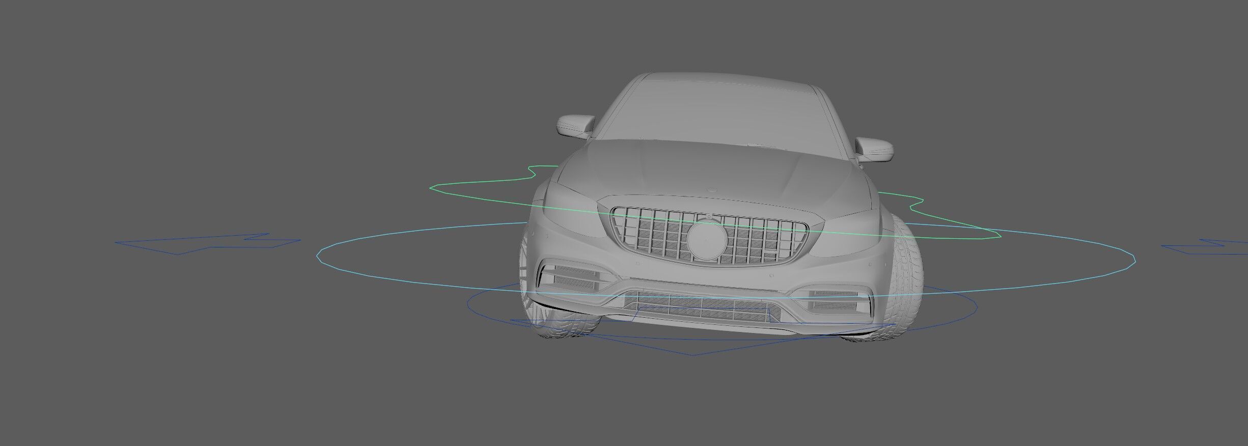 Mercedes C63 Sedan -Rigged- Render Ready-unreal-vray-redshift 3D model_20