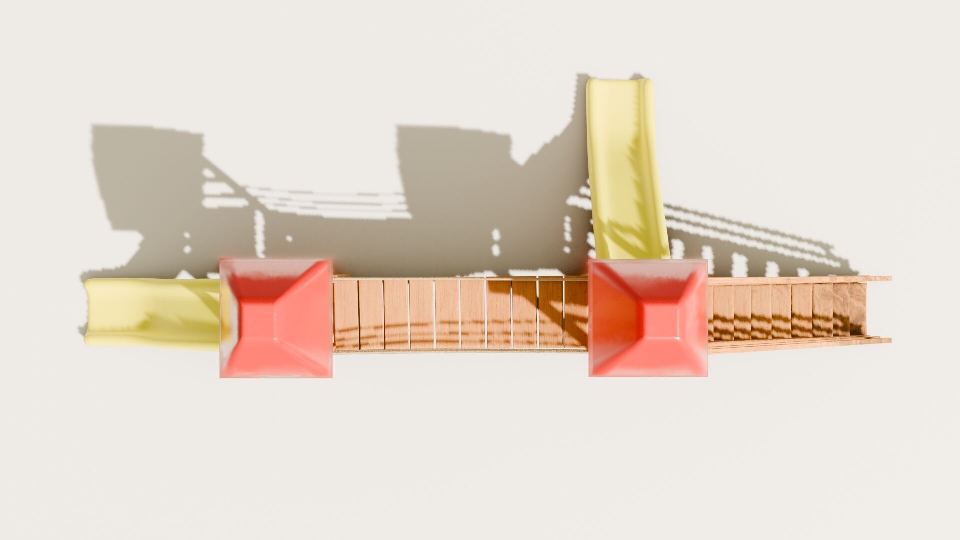 Playground castle with a slide Low-poly 3D model_9