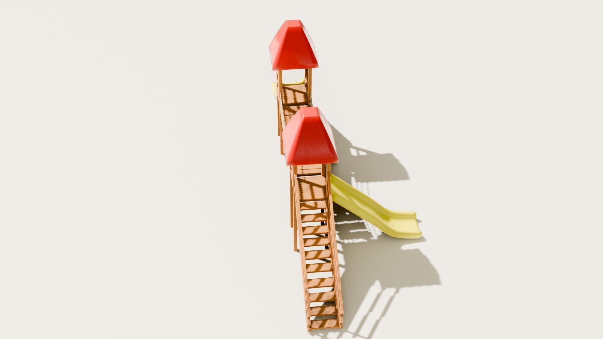 Playground castle with a slide Low-poly 3D model_20