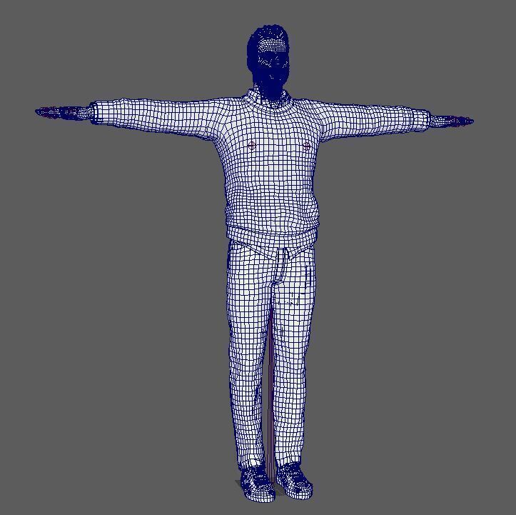 Cameron Fuller Character Low-poly 3D model_25