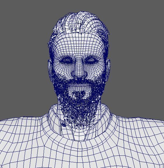 Cameron Fuller Character Low-poly 3D model_20