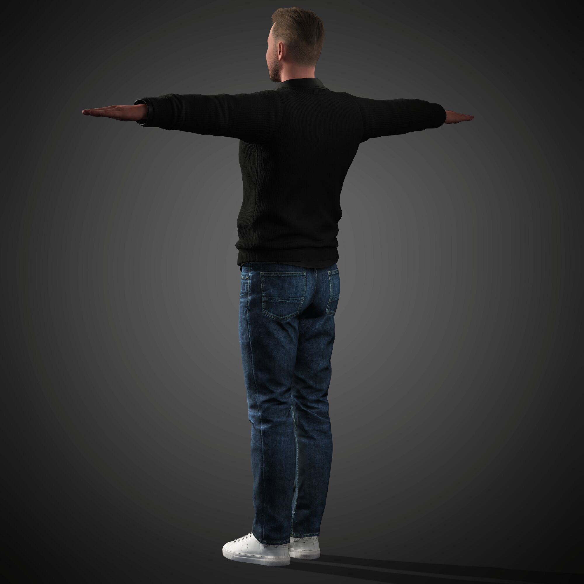 Cameron Fuller Character Low-poly 3D model_15