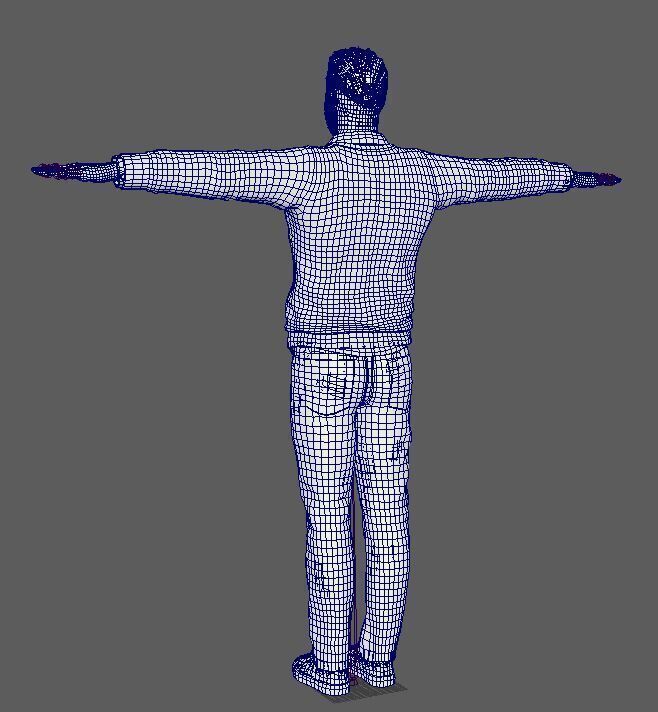 Cameron Fuller Character Low-poly 3D model_23