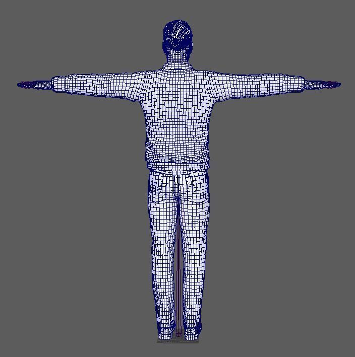 Cameron Fuller Character Low-poly 3D model_24