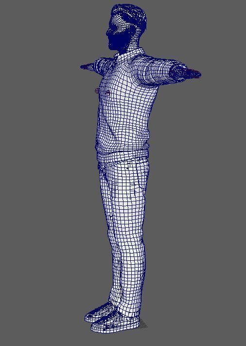 Cameron Fuller Character Low-poly 3D model_22