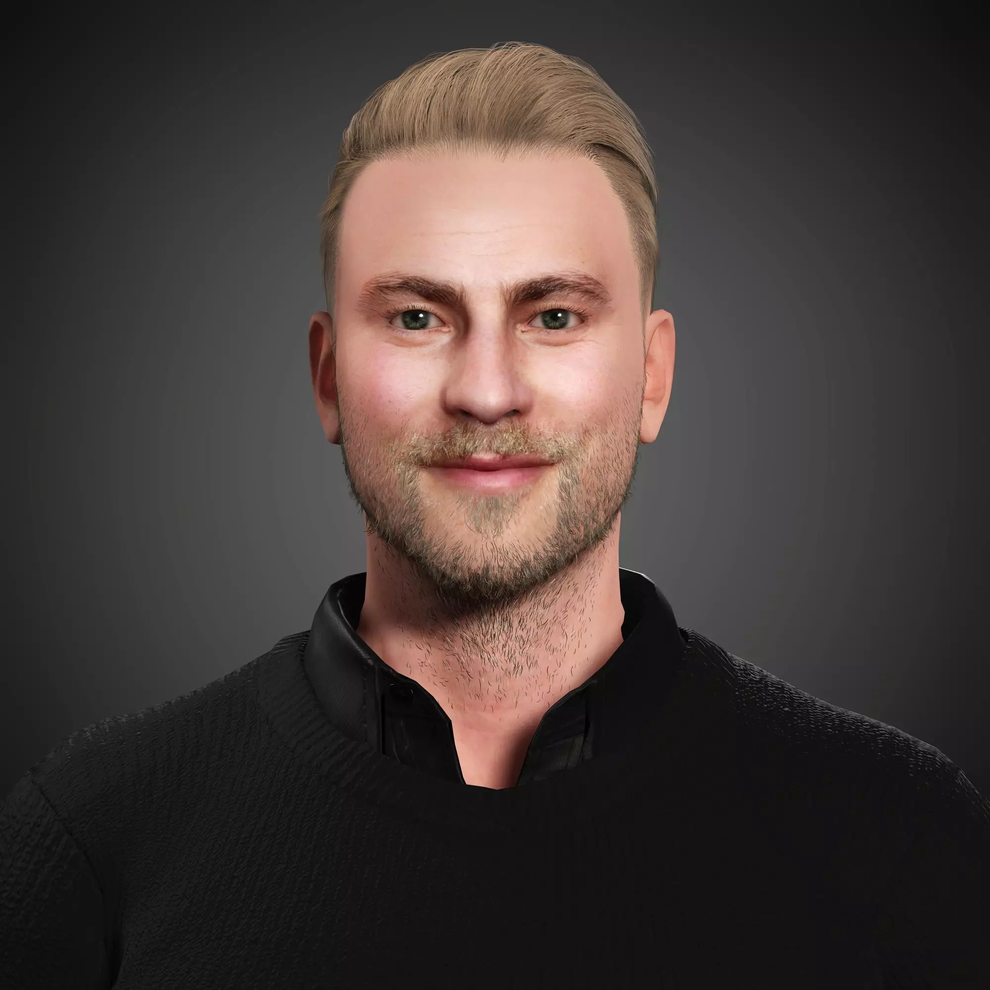 Cameron Fuller Character Low-poly 3D model_0