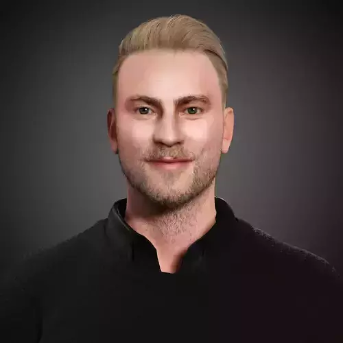 Cameron Fuller Character Low-poly 3D model