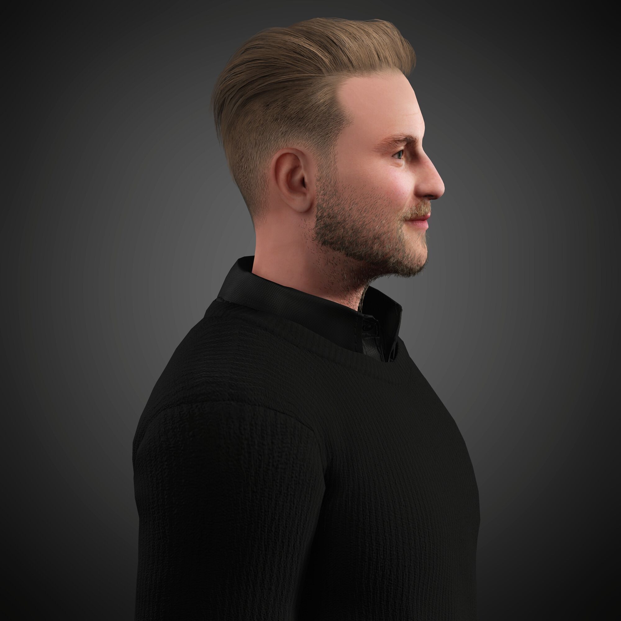 Cameron Fuller Character Low-poly 3D model_5
