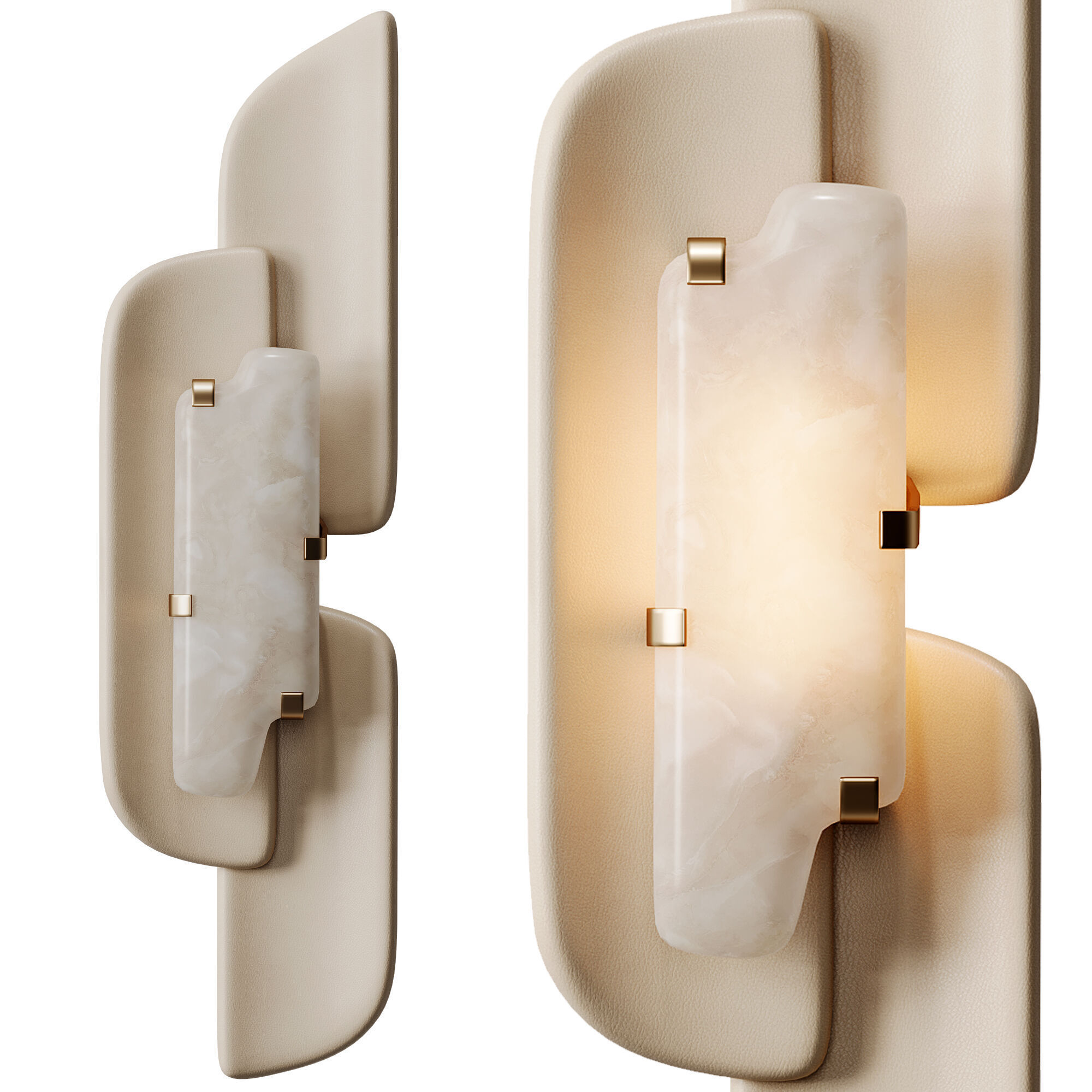 Cicero Sconce Left Low-poly 3D model_1