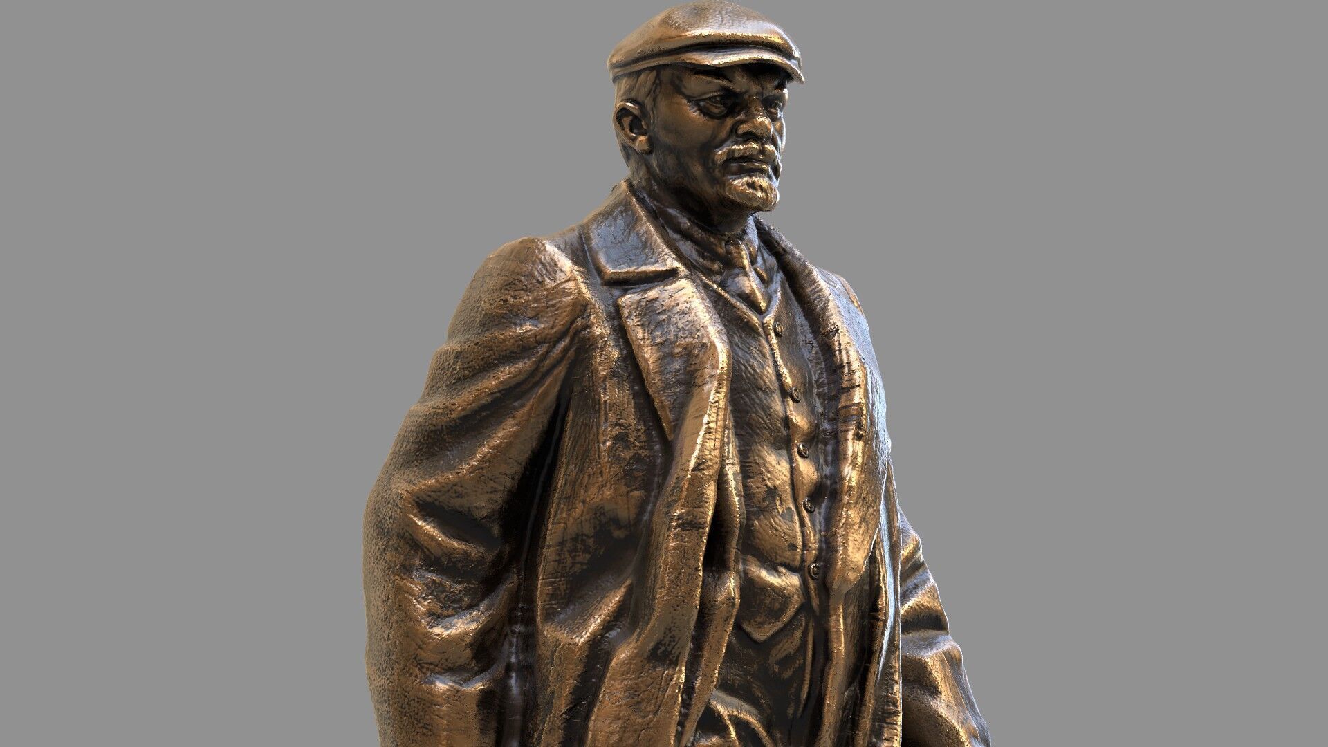 Vladimir Lenin statue 3D model_8