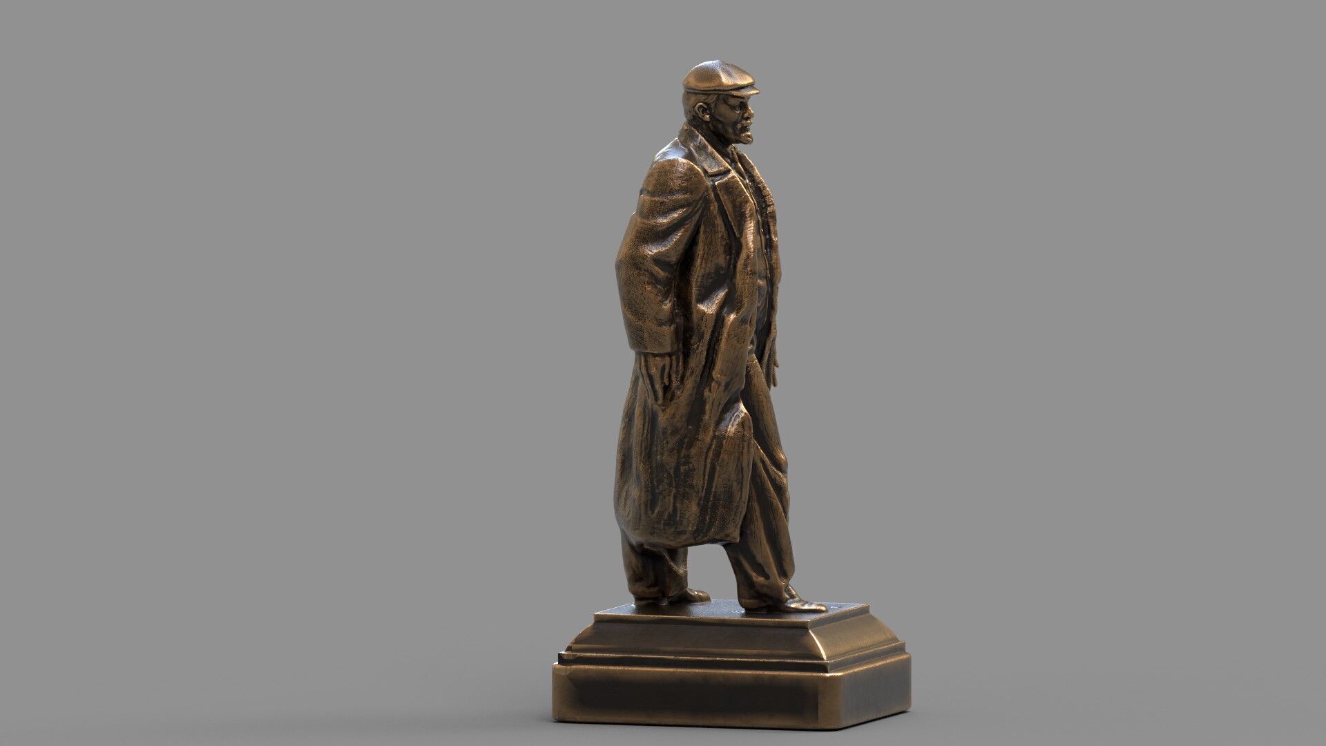 Vladimir Lenin statue 3D model_1