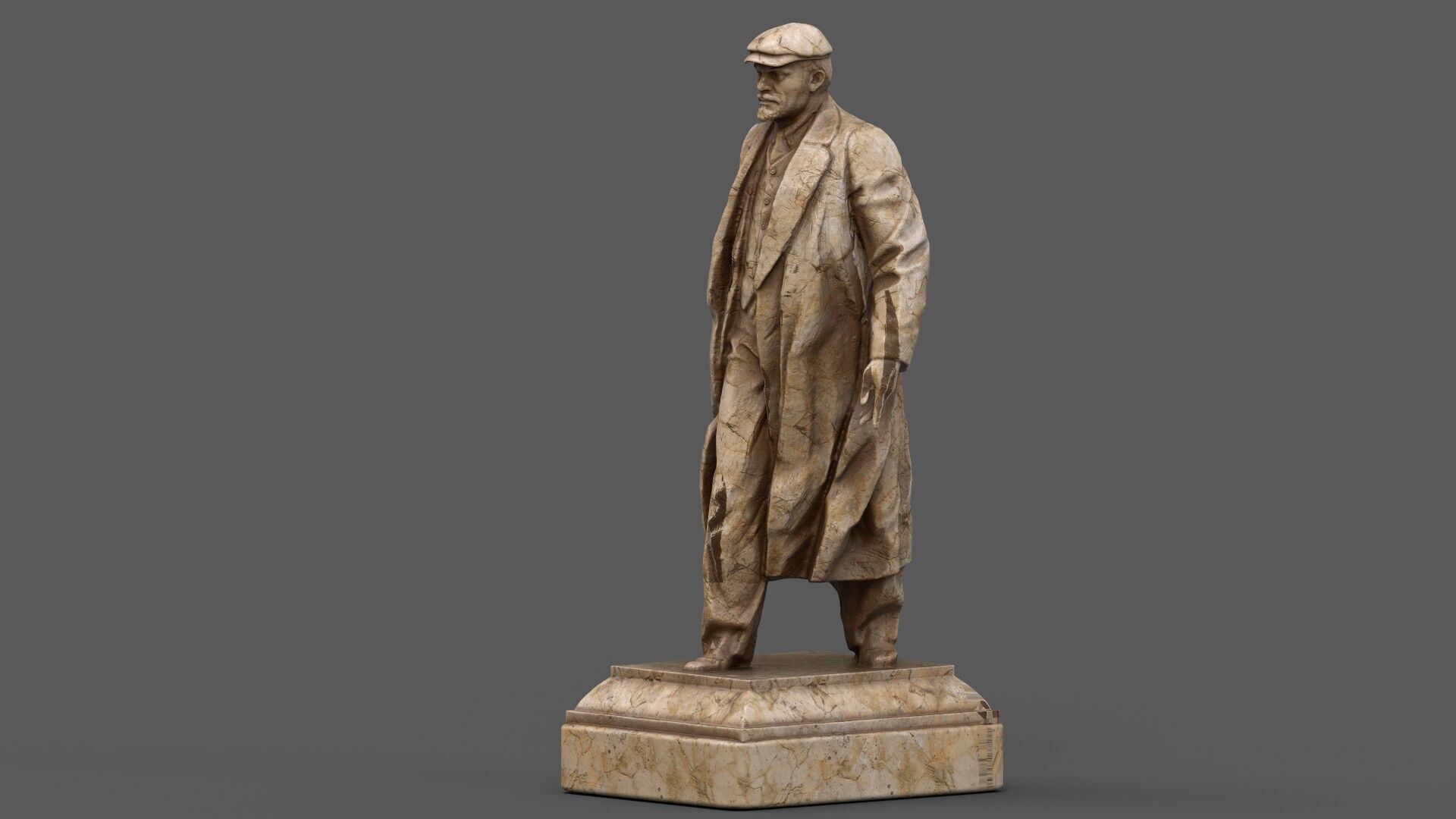 Vladimir Lenin statue 3D model_7