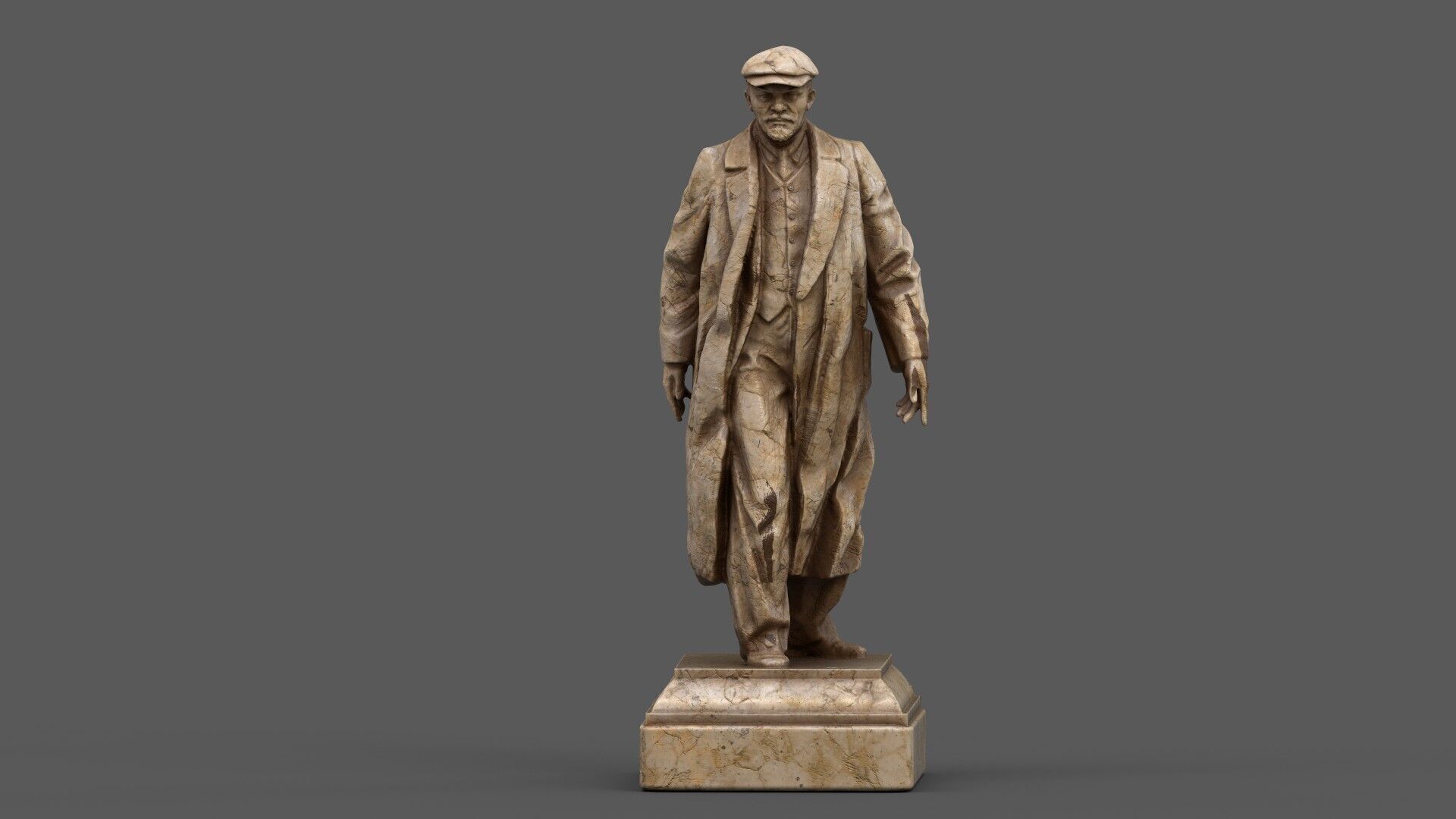 Vladimir Lenin statue 3D model_3