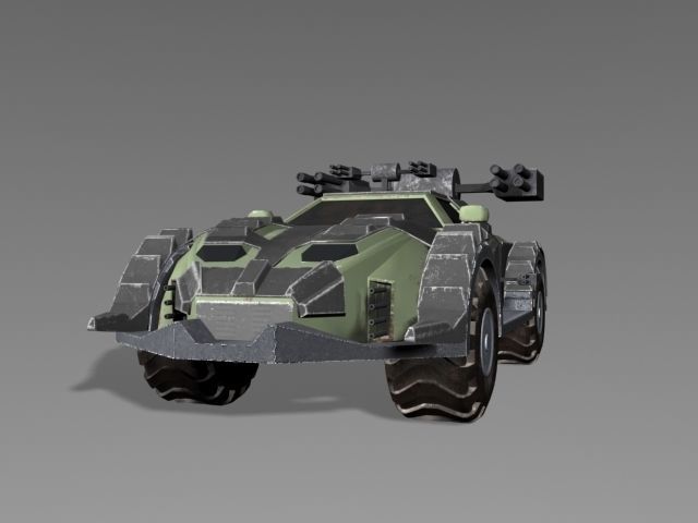 Road Rampage Car 3 Low-poly 3D model_4
